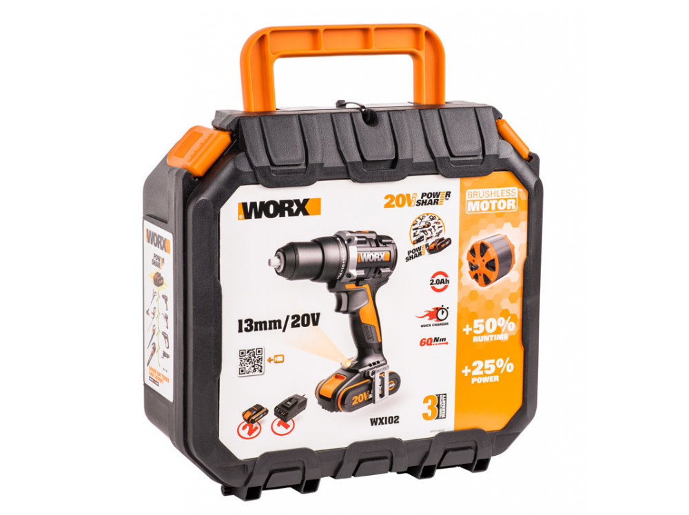 Дрель-шуруповерт аккумуляторная WORX WX102 Дрель-шуруповерт аккумуляторная WORX WX102