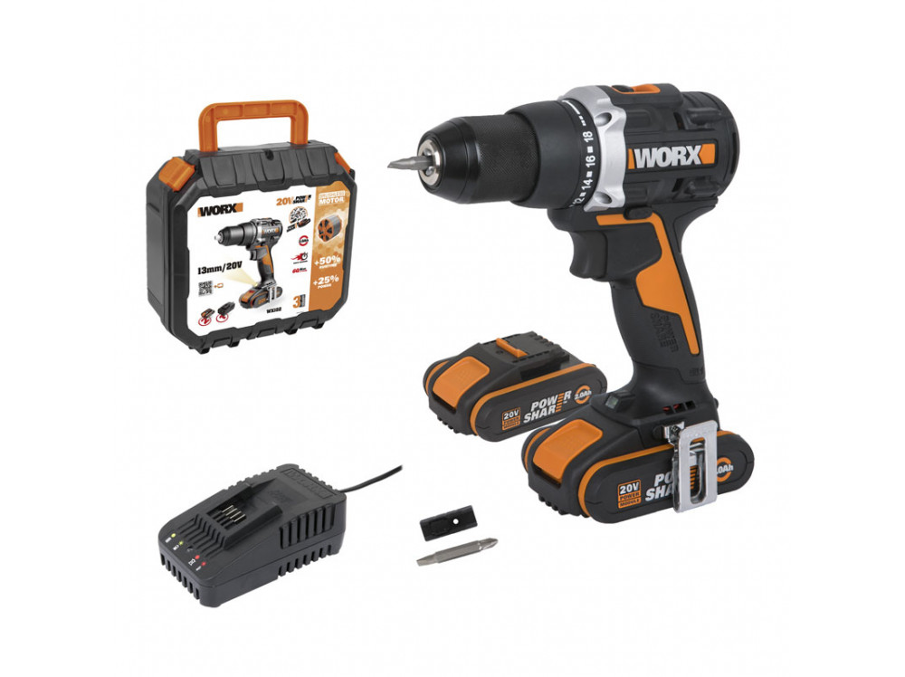 Дрель-шуруповерт аккумуляторная WORX WX102 Дрель-шуруповерт аккумуляторная WORX WX102