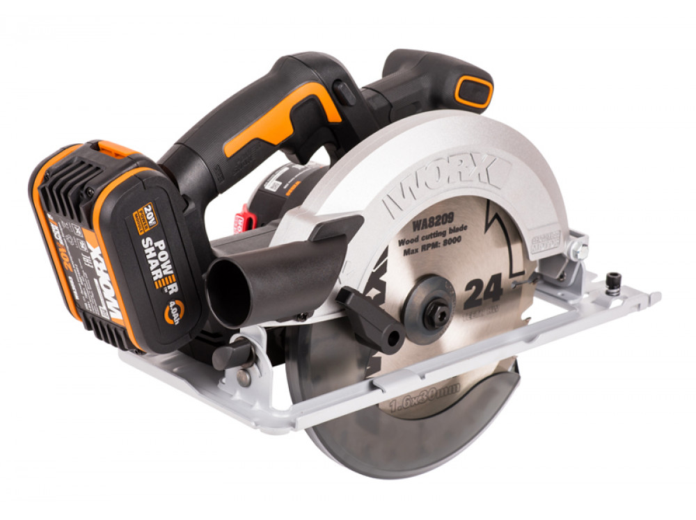Циркулярная пила аккумуляторная бесщеточная WORX WX520