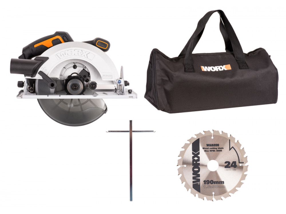 Циркулярная пила аккумуляторная бесщеточная WORX WX520.9