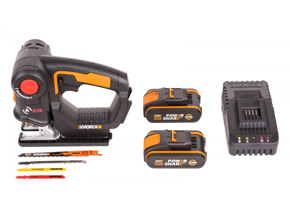 Лобзик аккумуляторный-сабельная пила WORX Axis WX550.1 Лобзик аккумуляторный-сабельная пила WORX Axis WX550.1