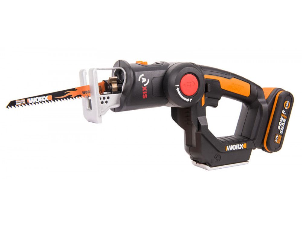 Лобзик аккумуляторный-сабельная пила WORX Axis WX550.9
