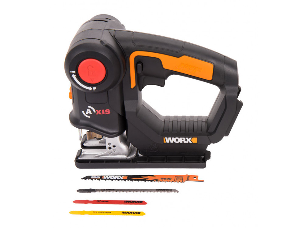 Лобзик аккумуляторный-сабельная пила WORX Axis WX550.9