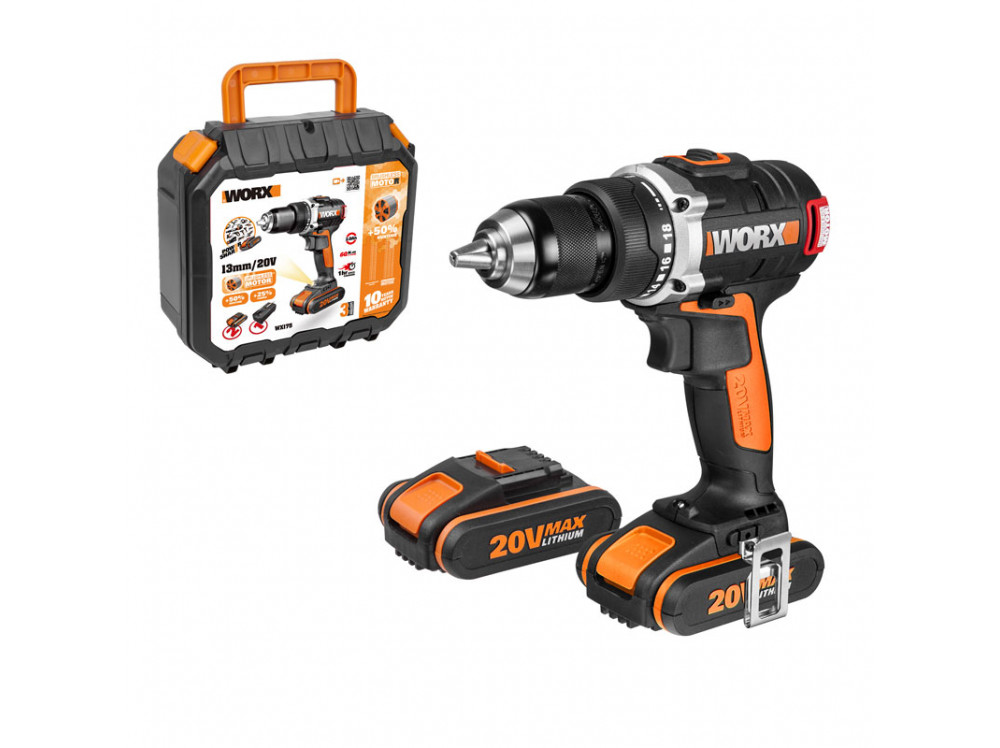 Дрель-шуруповерт аккумуляторная WORX BL WX175