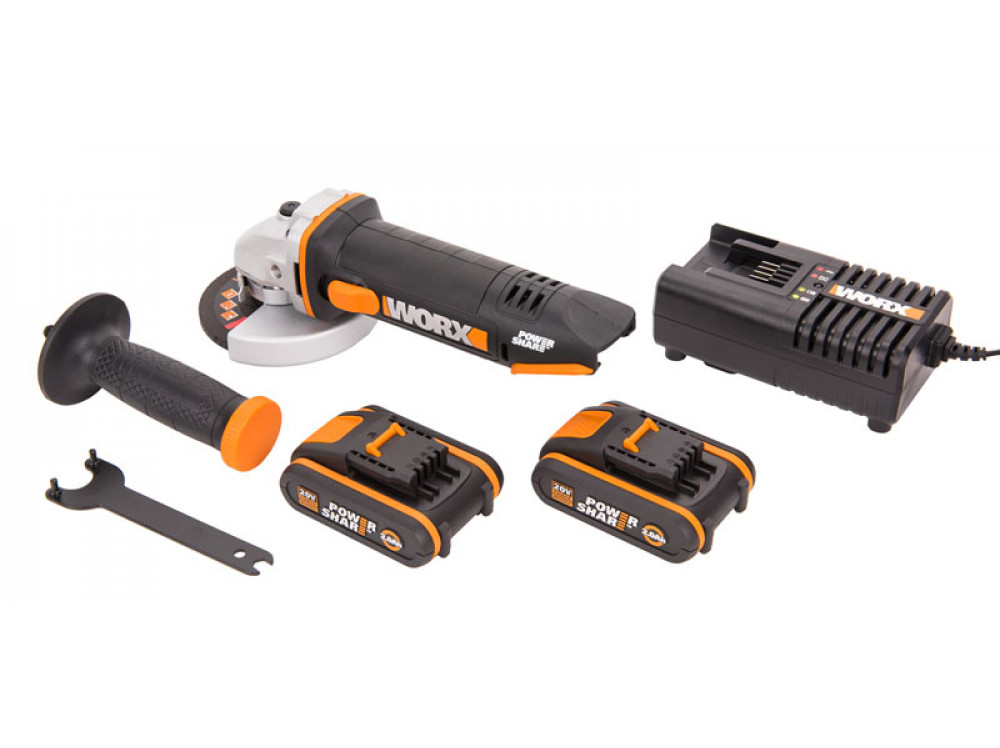Угловая шлифмашина аккумуляторная WORX WX800 Угловая шлифмашина аккумуляторная WORX WX800