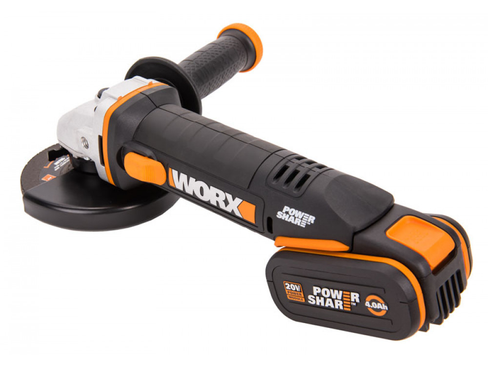 Угловая шлифмашина аккумуляторная WORX WX803 Угловая шлифмашина аккумуляторная WORX WX803