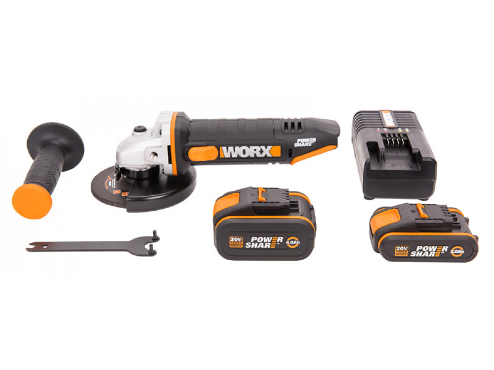 Угловая шлифмашина аккумуляторная WORX WX803 Угловая шлифмашина аккумуляторная WORX WX803