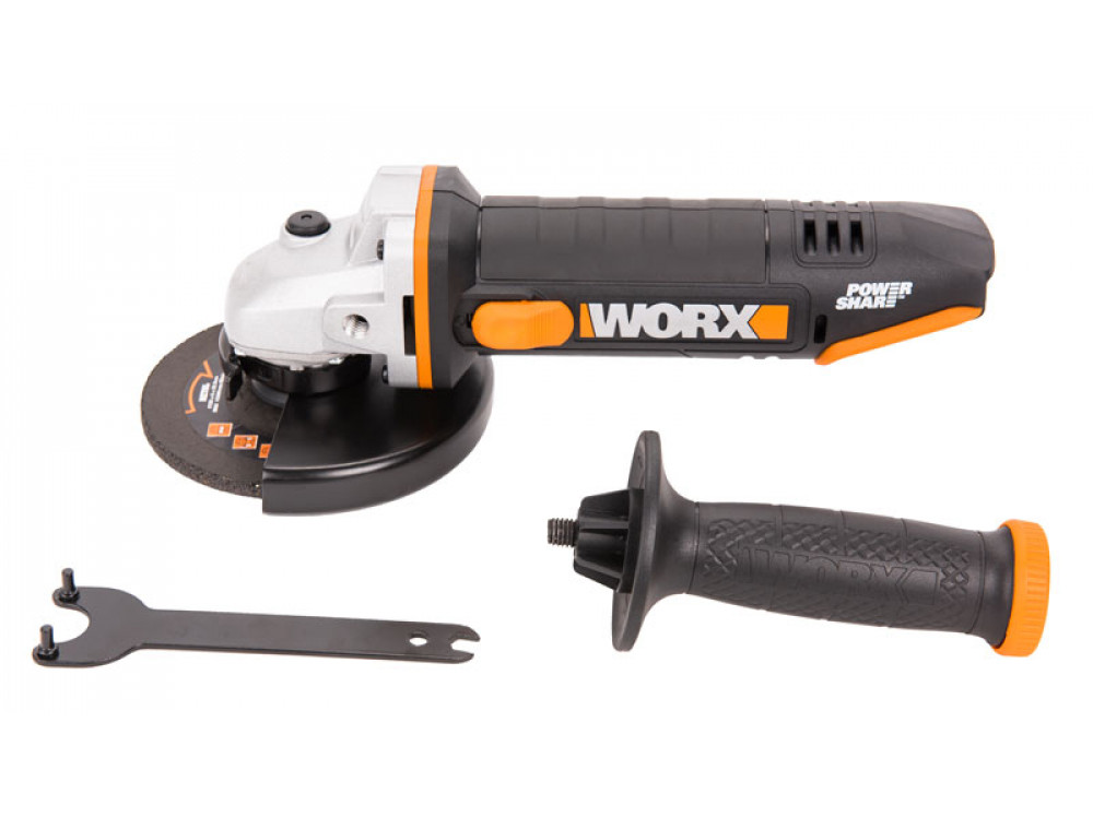 Угловая шлифмашина аккумуляторная WORX WX803.9 Угловая шлифмашина аккумуляторная WORX WX803.9