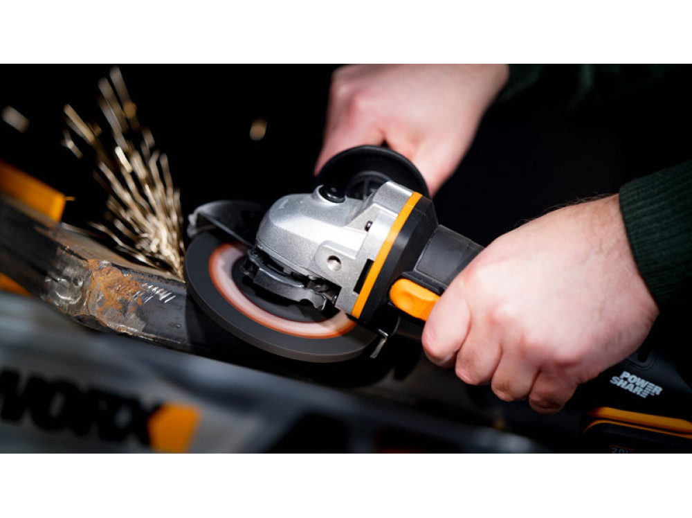 Угловая шлифмашина аккумуляторная WORX WX803.9 Угловая шлифмашина аккумуляторная WORX WX803.9