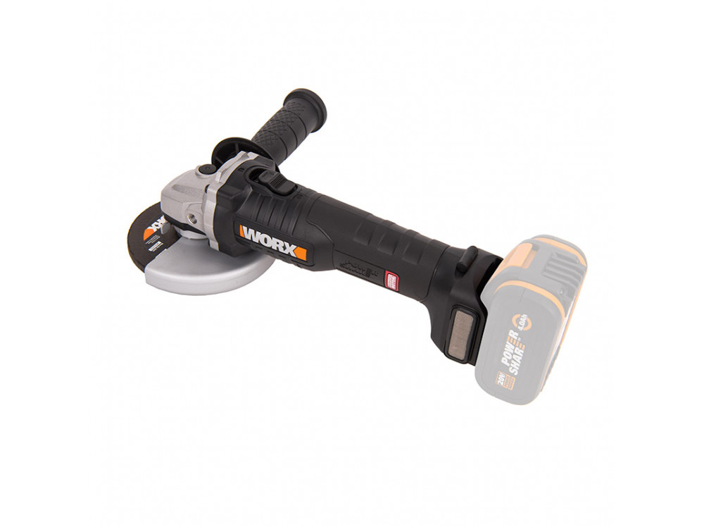 Угловая шлифмашина аккумуляторная WORX WX812.9 Угловая шлифмашина аккумуляторная WORX WX812.9