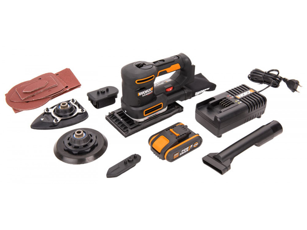 Виброшлифмашина аккумуляторная WORX WX820 Виброшлифмашина аккумуляторная WORX WX820
