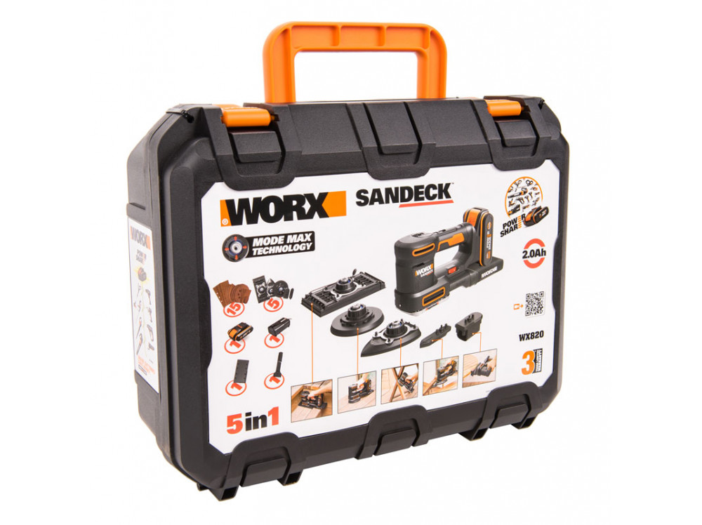 Виброшлифмашина аккумуляторная WORX WX820 Виброшлифмашина аккумуляторная WORX WX820