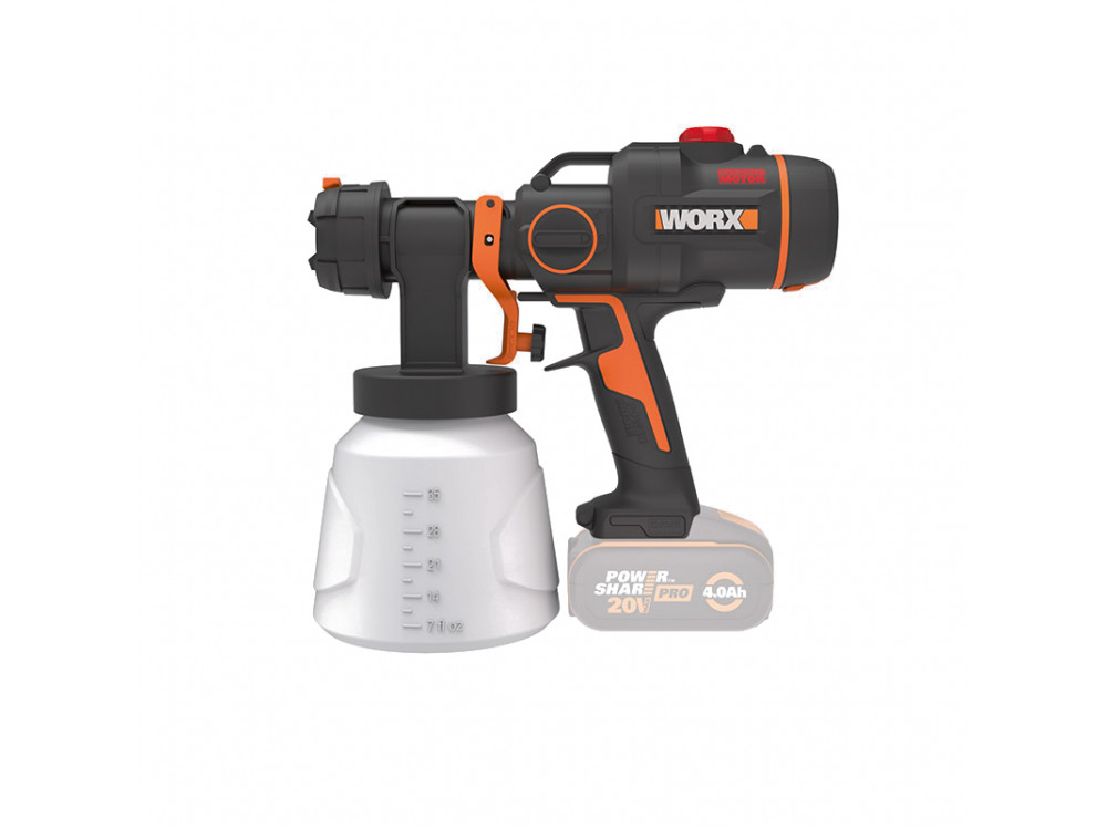 Краскопульт аккумуляторный WORX WX020.9 20V Краскопульт аккумуляторный WORX WX020.9 20V