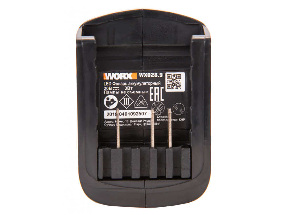 Фонарь аккумуляторный WORX WX028.9 Фонарь аккумуляторный WORX WX028.9