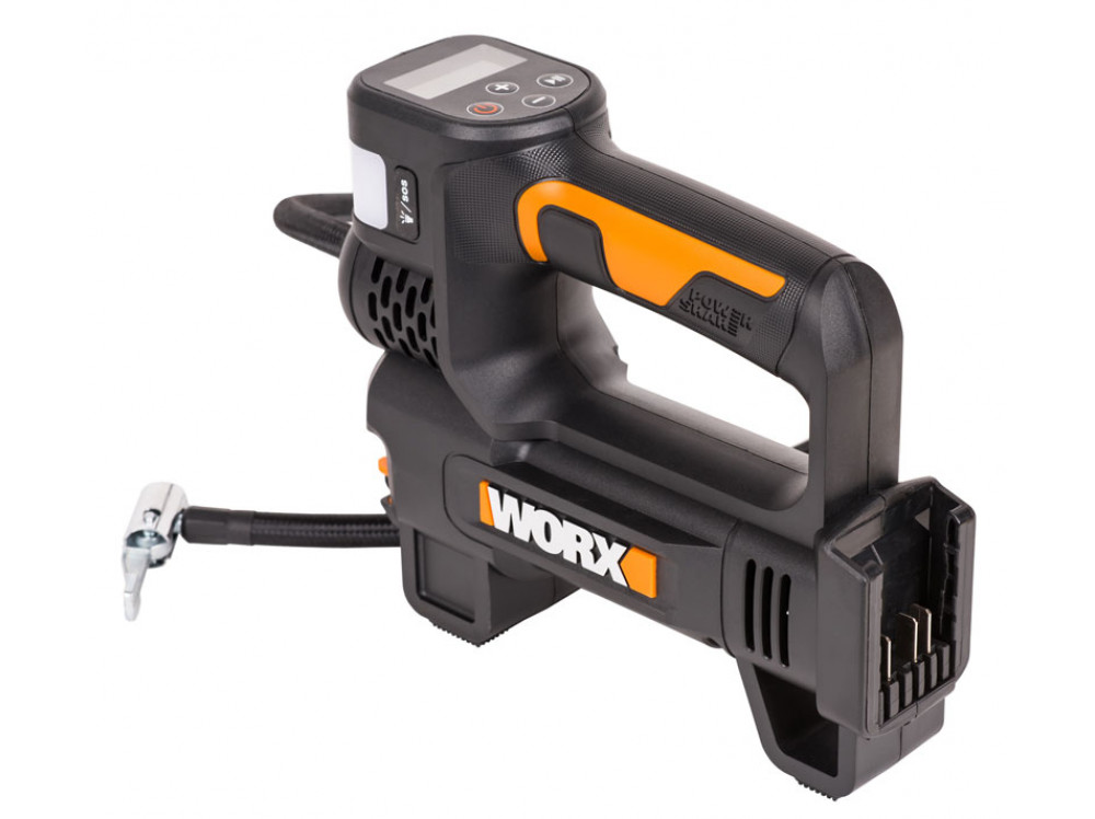 Насос аккумуляторный с фонарем WORX WX092.9 20В Насос аккумуляторный с фонарем WORX WX092.9 20В