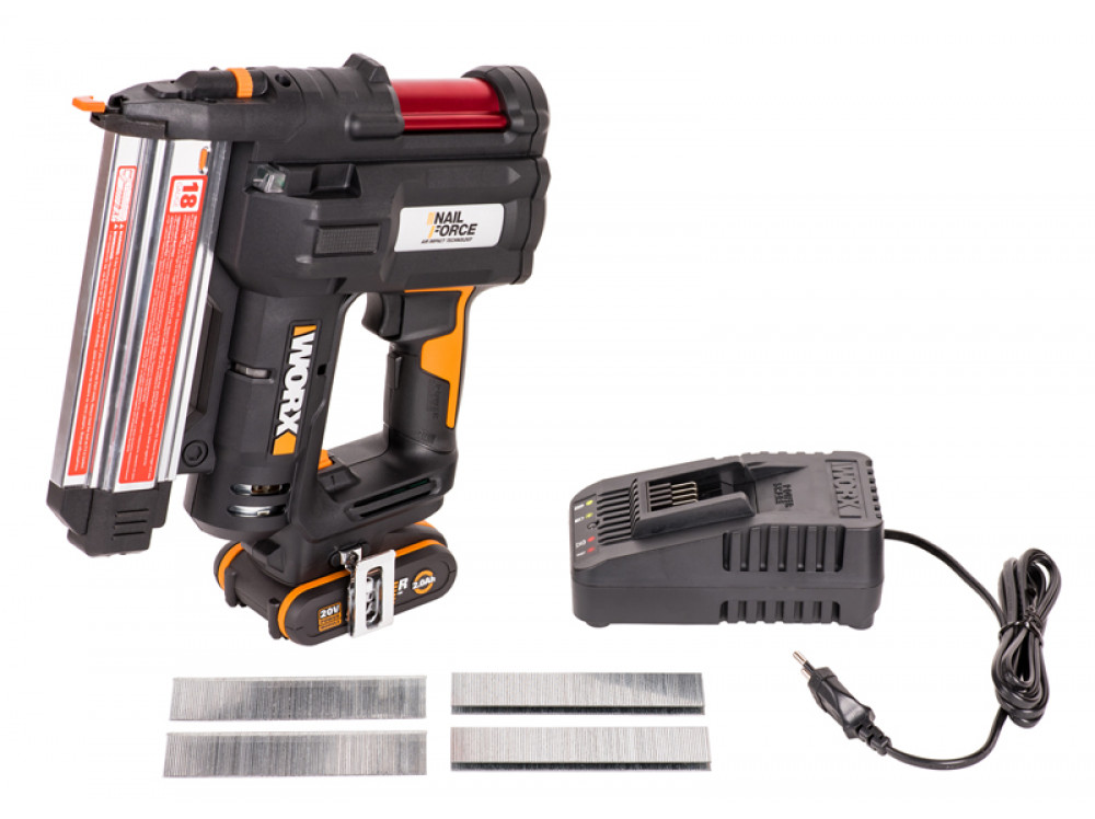 Гвозде-скобозабиватель аккумуляторный WORX WX840 20В Гвозде-скобозабиватель аккумуляторный WORX WX840 20В