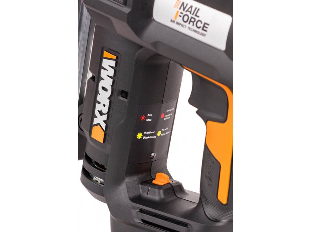 Гвозде-скобозабиватель аккумуляторный WORX WX840.9 20В Гвозде-скобозабиватель аккумуляторный WORX WX840.9 20В