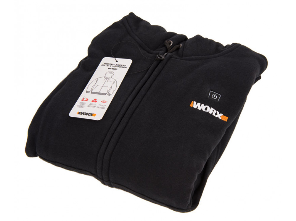 Куртка с подогревом Worx WA4660 S темно-серая