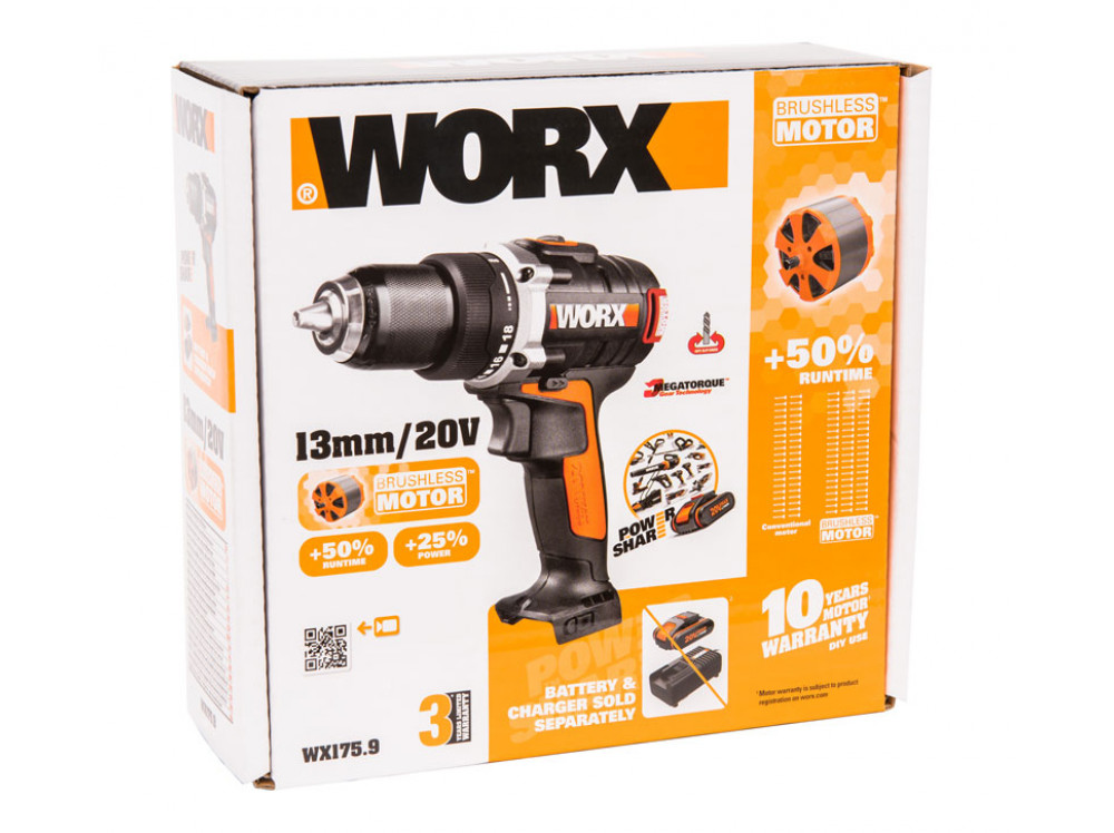 Дрель-шуруповерт аккумуляторная WORX BL WX175.9