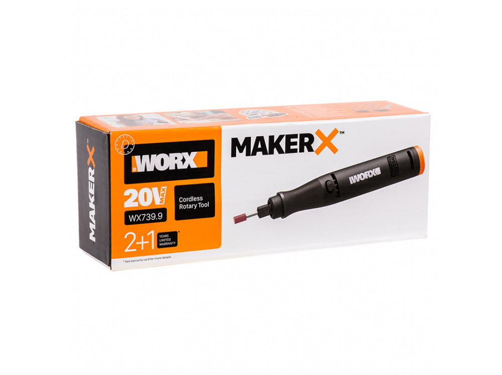 Гравировальная машинка аккумуляторная WORX WX739.9 Гравировальная машинка аккумуляторная WORX WX739.9