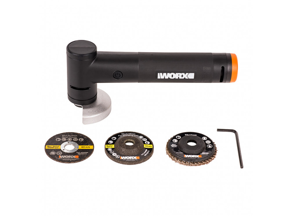 Мини-углошлифовальная машинка аккумуляторная WORX WX741.9 20В Мини-углошлифовальная машинка аккумуляторная WORX WX741.9 20В