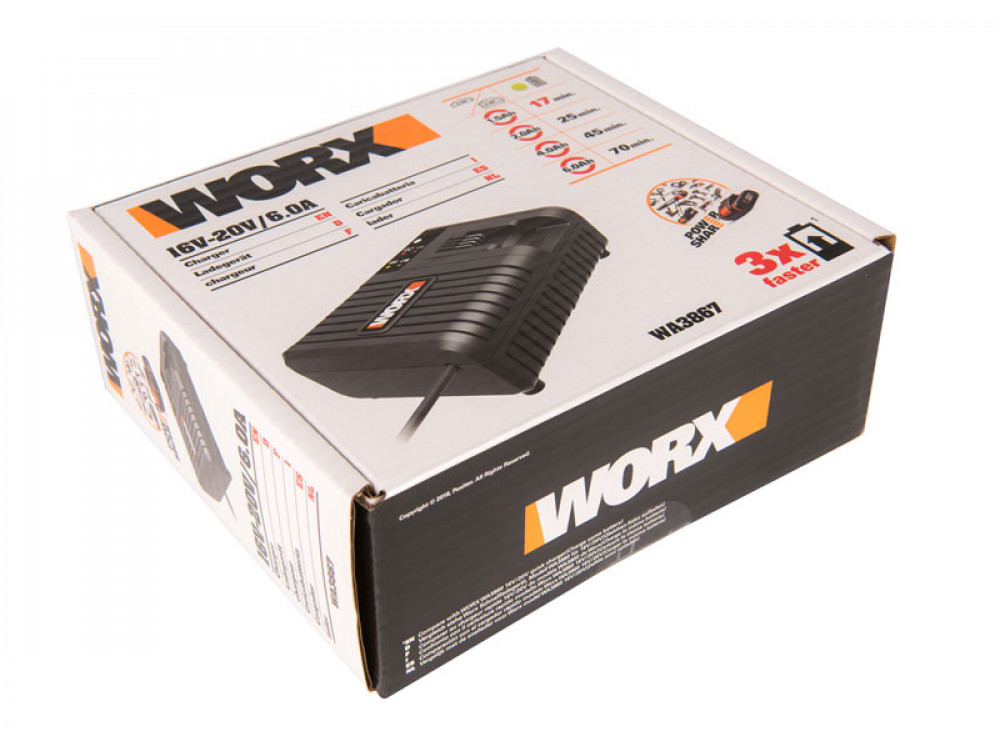 Зарядное устройство WORX WA3867 20В Зарядное устройство WORX WA3867 20В