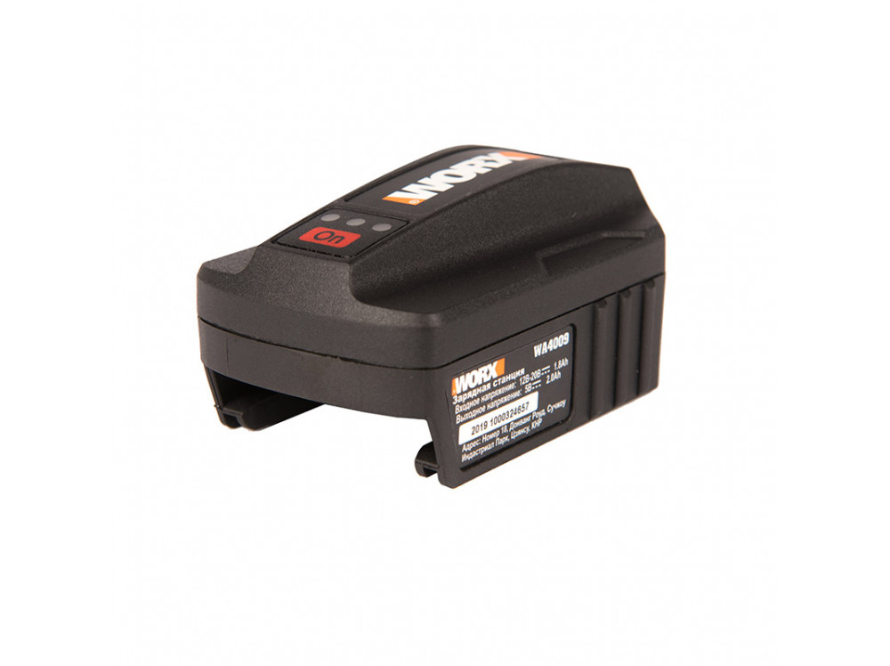 USB адаптер для аккумуляторов WORX POWERSHARE WA4009 20В USB адаптер для аккумуляторов WORX POWERSHARE WA4009 20В
