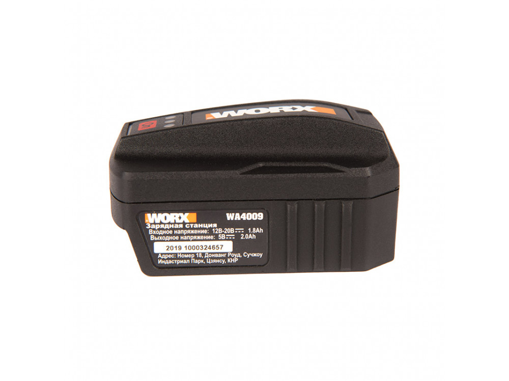 USB адаптер для аккумуляторов WORX POWERSHARE WA4009 20В USB адаптер для аккумуляторов WORX POWERSHARE WA4009 20В