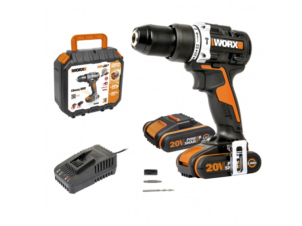Дрель-шуруповерт ударная аккумуляторная WORX WX352 Дрель-шуруповерт ударная аккумуляторная WORX WX352