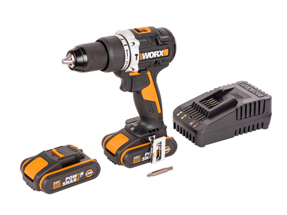 Дрель-шуруповерт ударная аккумуляторная WORX WX352 Дрель-шуруповерт ударная аккумуляторная WORX WX352