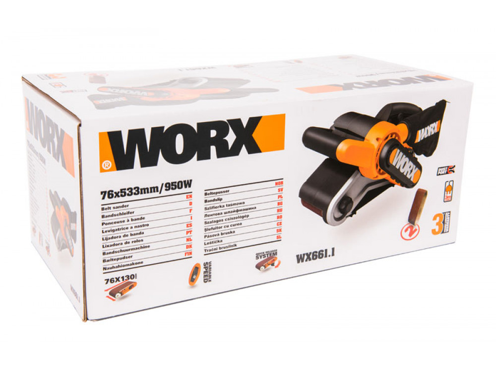 Ленточная шлифмашина WORX WX661.1 Ленточная шлифмашина WORX WX661.1