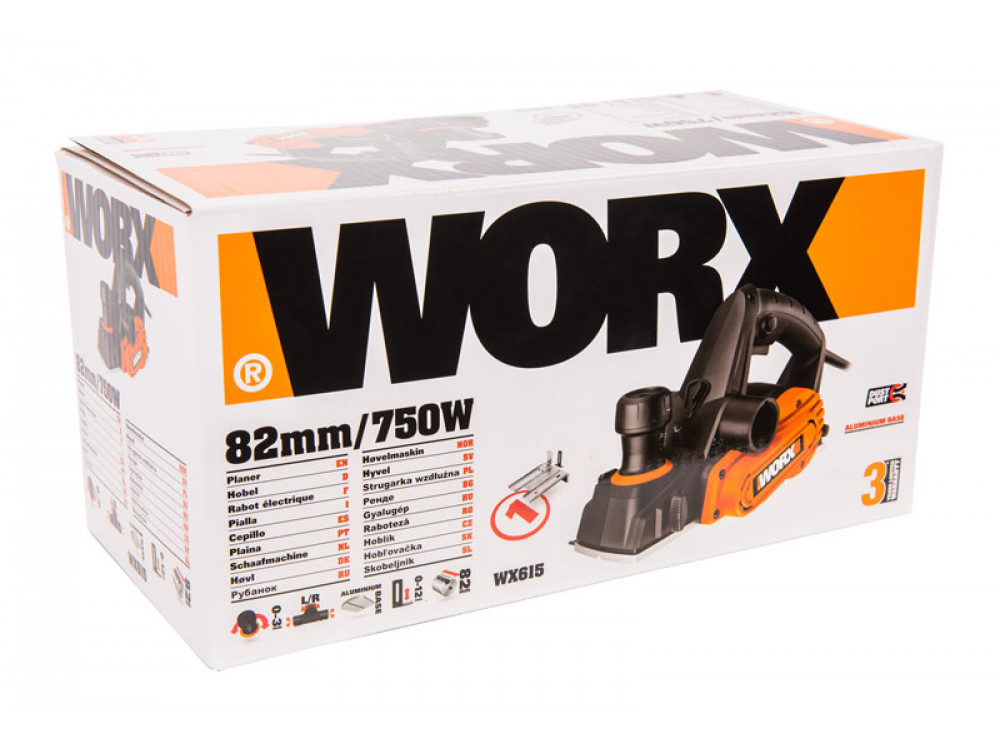 Электрорубанок WORX WX615 750 Вт Электрорубанок WORX WX615 750 Вт