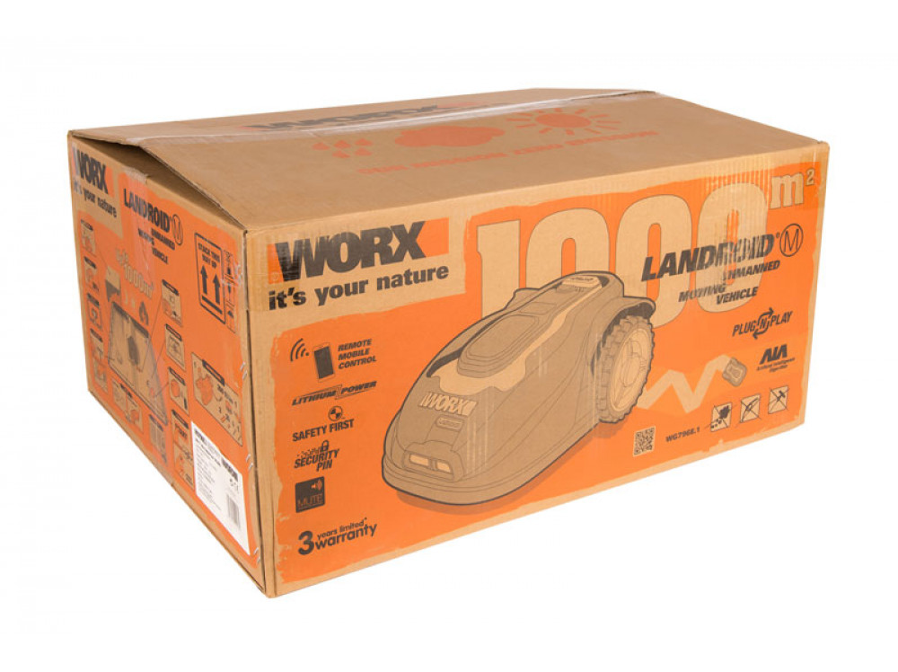 Роботизированная газонокосилка Worx Landroid M1000 WG796E 1000м2 Роботизированная газонокосилка Worx Landroid M1000 WG796E 1000м2