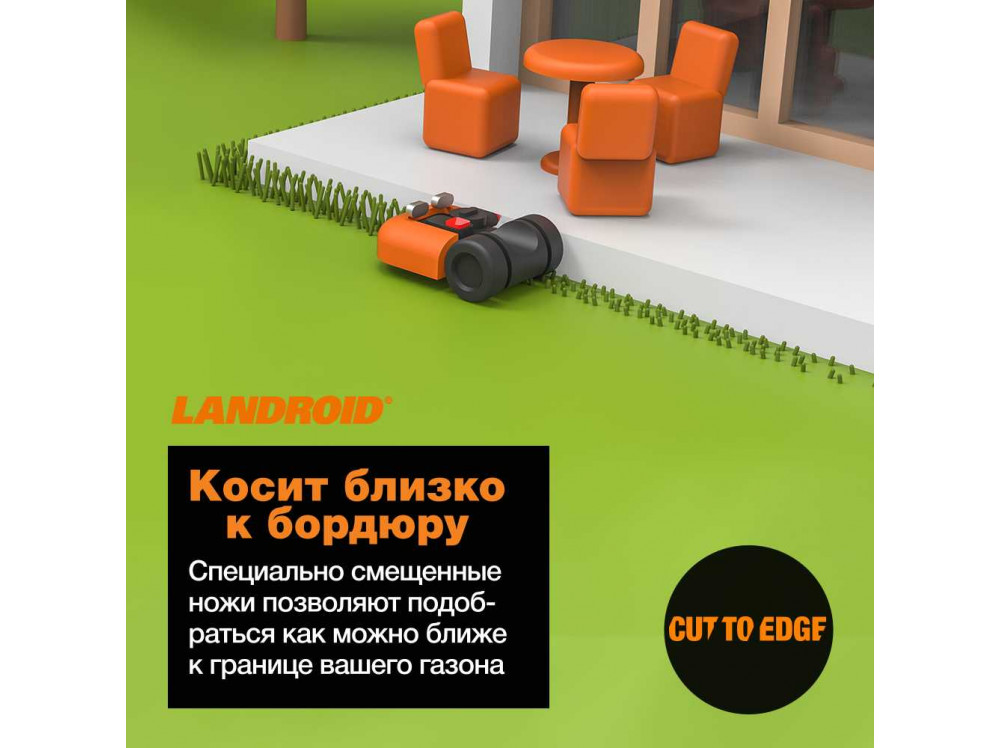 Роботизированная газонокосилка Worx Landroid M WR141E 500м² Роботизированная газонокосилка Worx Landroid M WR141E 500м²