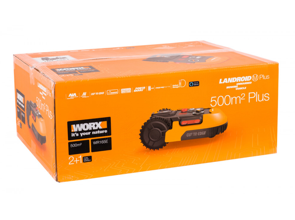 Роботизированная газонокосилка Worx Landroid M500 Plus WR165E 500м² Роботизированная газонокосилка Worx Landroid M500 Plus WR165E 500м²