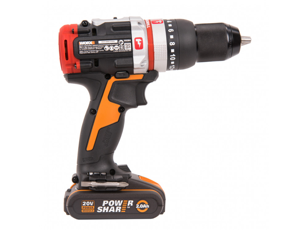 Дрель-шуруповерт ударная аккумуляторная WORX WX354 Дрель-шуруповерт ударная аккумуляторная WORX WX354