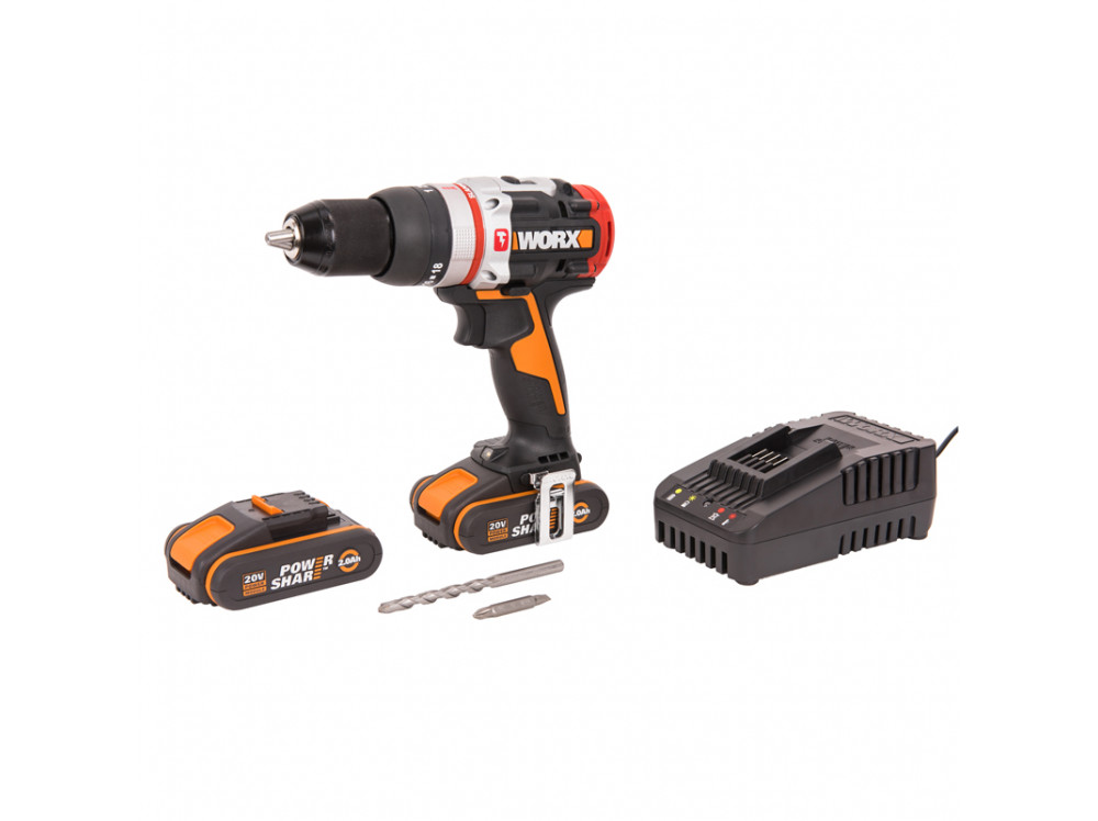 Дрель-шуруповерт ударная аккумуляторная WORX WX354 Дрель-шуруповерт ударная аккумуляторная WORX WX354