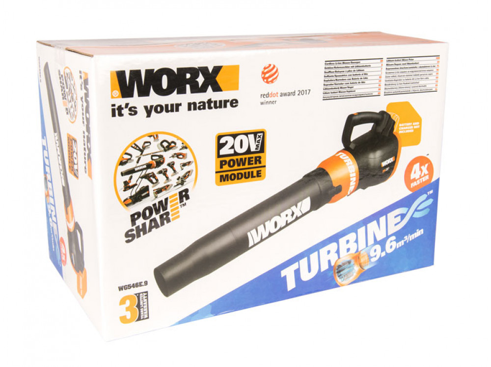 Воздуходувка аккумуляторная WORX AIR TURBINE WG546E.9