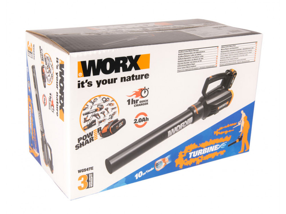 Воздуходувка аккумуляторная WORX AIR TURBINE WG547E.9