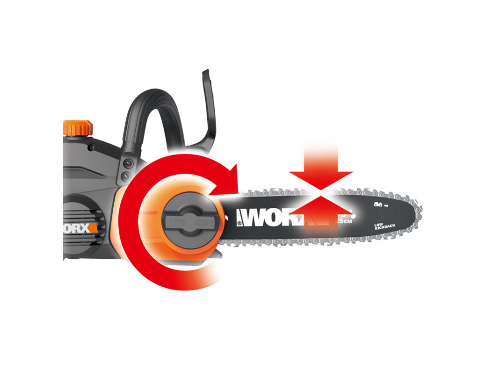 Цепная пила аккумуляторная WORX WG322E.9 Цепная пила аккумуляторная WORX WG322E.9