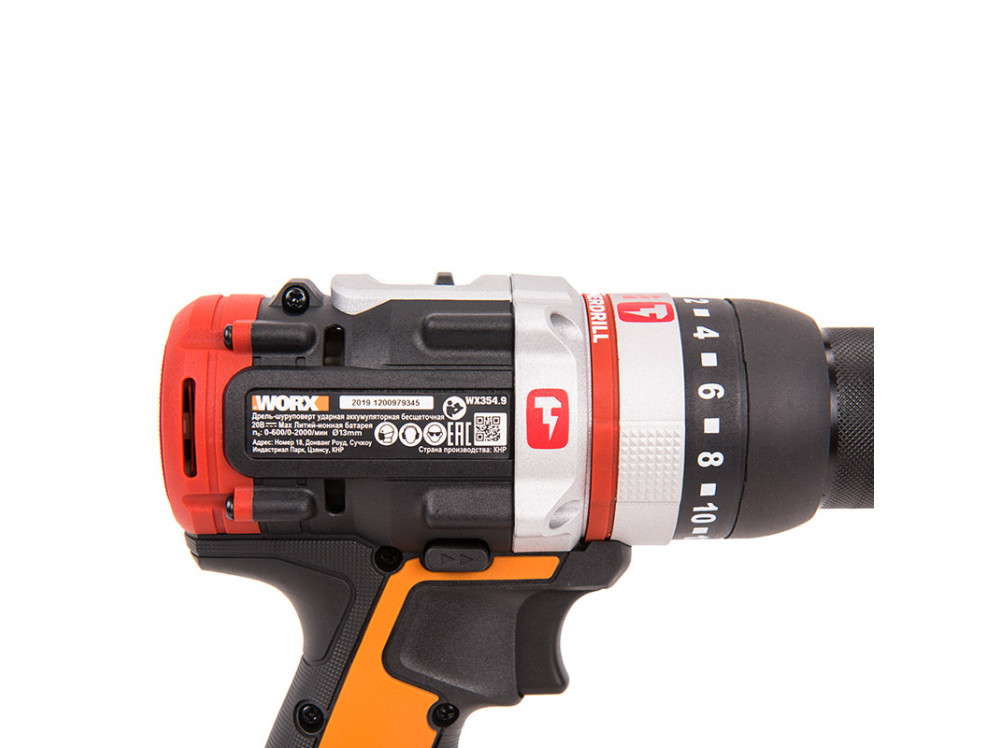 Дрель-шуруповерт ударная аккумуляторная WORX WX354.9 Дрель-шуруповерт ударная аккумуляторная WORX WX354.9