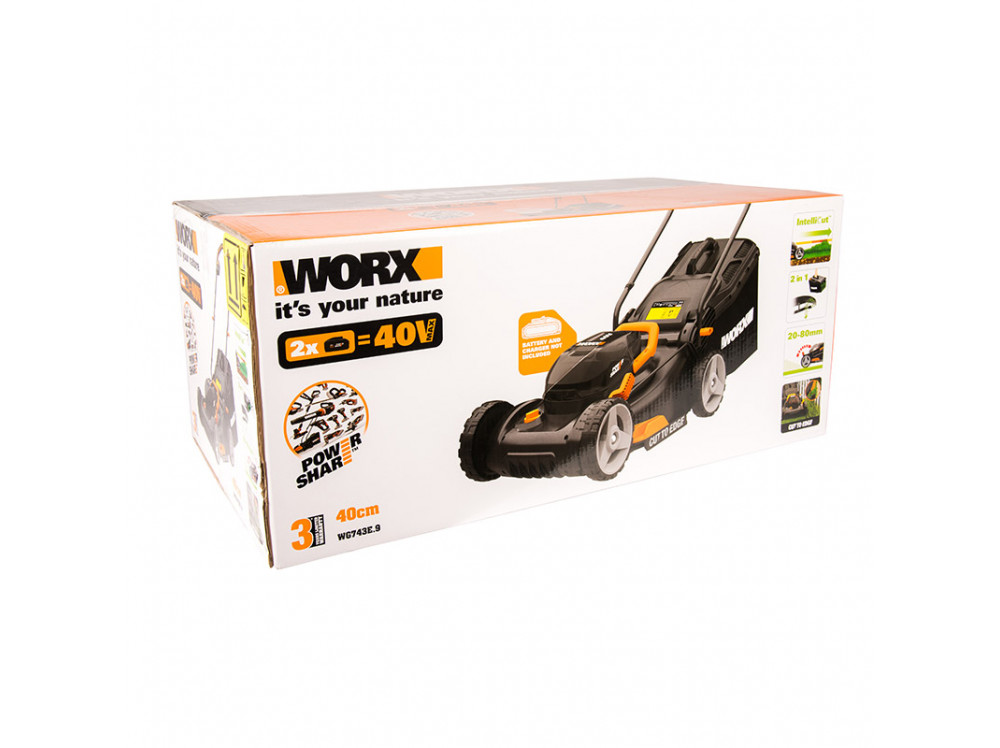 Газонокосилка аккумуляторная WORX WG743E.9 Газонокосилка аккумуляторная WORX WG743E.9