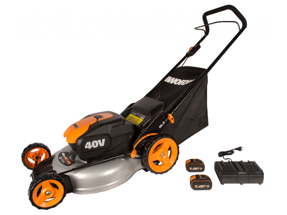 Газонокосилка аккумуляторная WORX WG751E Газонокосилка аккумуляторная WORX WG751E