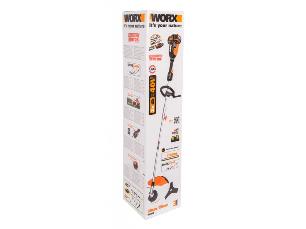 Триммер аккумуляторный WORX WG186E 40В