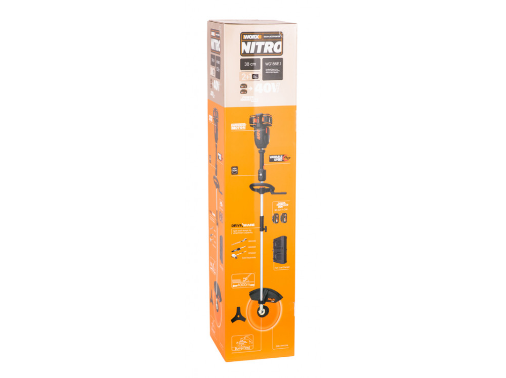 Триммер аккумуляторный WORX NITRO WG186E.1