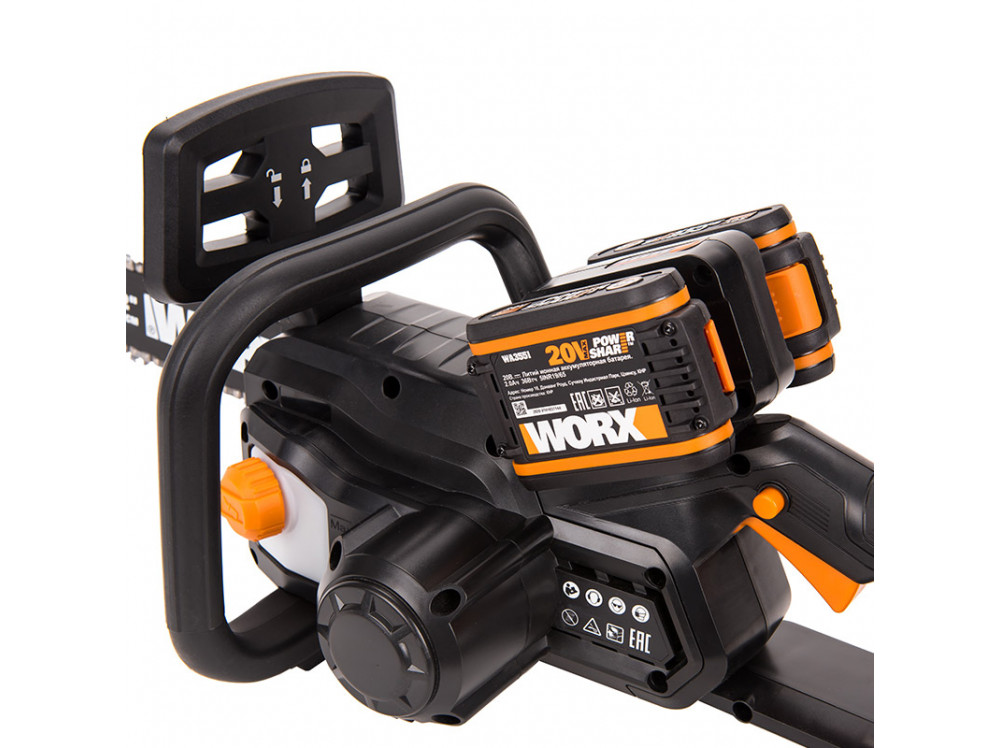 Цепная пила аккумуляторная WORX WG381E 40В 30см Цепная пила аккумуляторная WORX WG381E 40В 30см