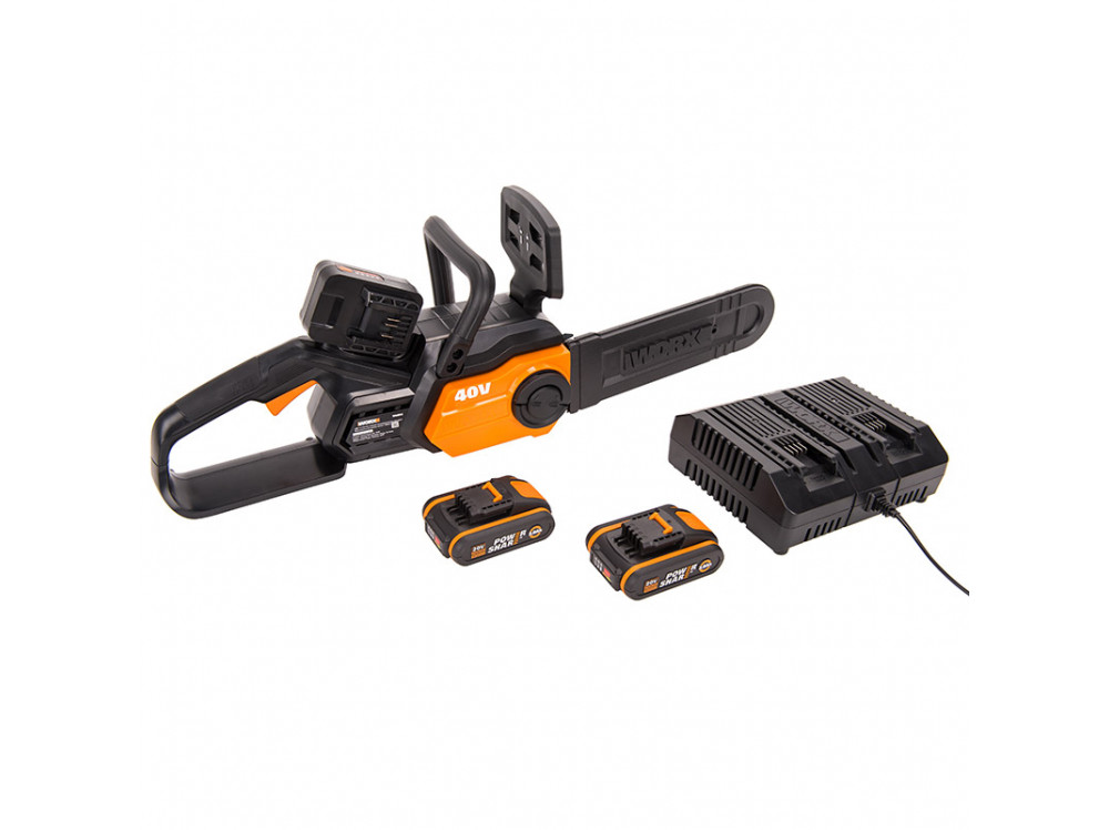 Цепная пила аккумуляторная WORX WG381E 40В 30см Цепная пила аккумуляторная WORX WG381E 40В 30см