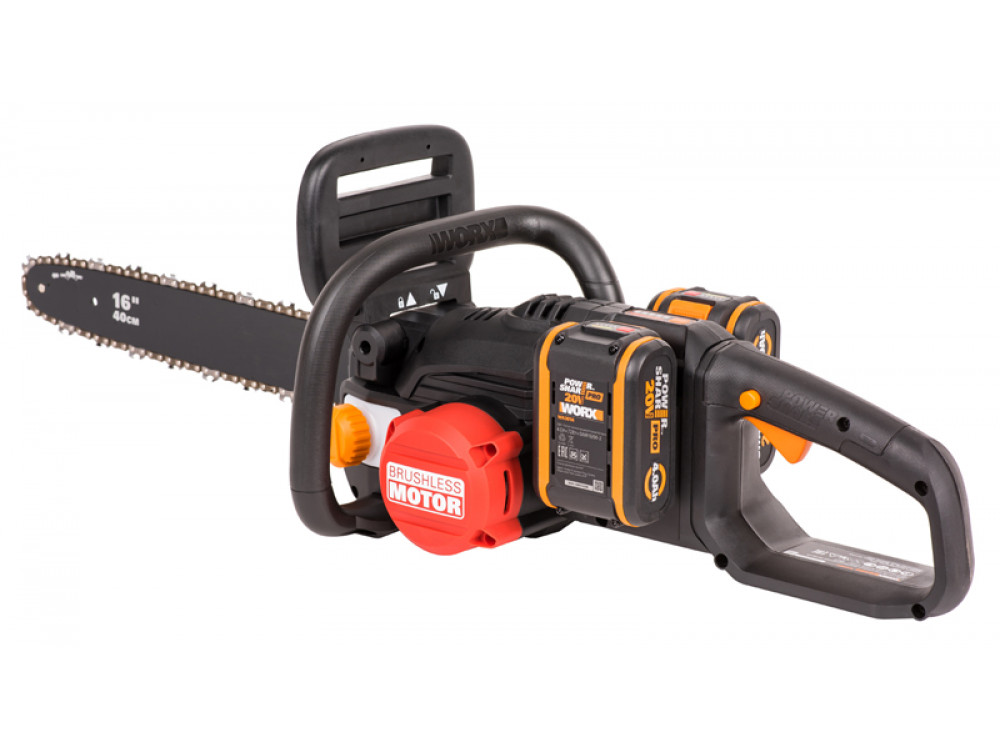 Цепная пила аккумуляторная WORX WG385E NITRO 40В 40cm бесщеточная Цепная пила аккумуляторная WORX WG385E NITRO 40В 40cm бесщеточная