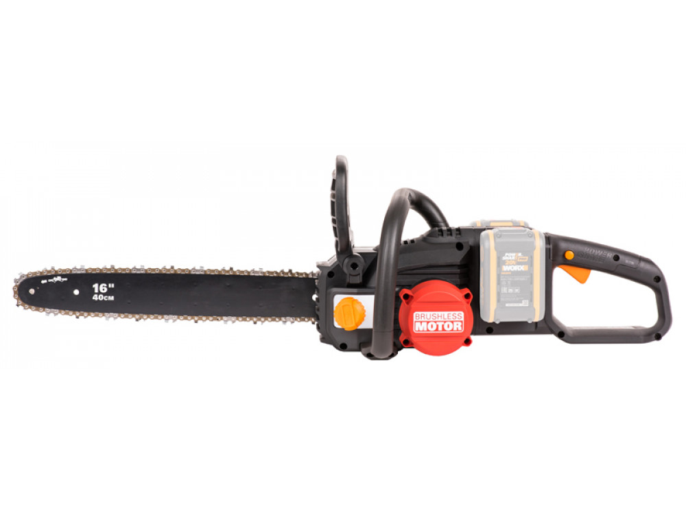 Цепная пила аккумуляторная WORX WG385E.9 NITRO 40В 40cm бесщеточная Цепная пила аккумуляторная WORX WG385E.9 NITRO 40В 40cm бесщеточная