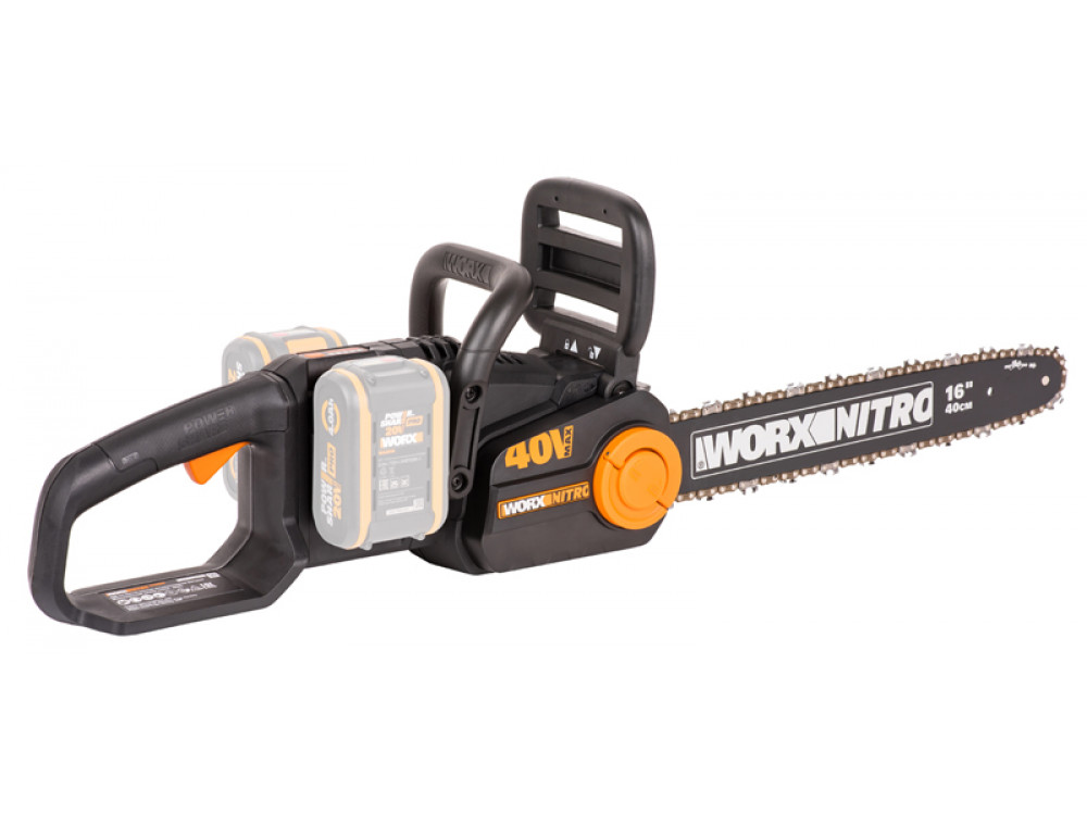 Цепная пила аккумуляторная WORX WG385E.9 NITRO 40В 40cm бесщеточная Цепная пила аккумуляторная WORX WG385E.9 NITRO 40В 40cm бесщеточная
